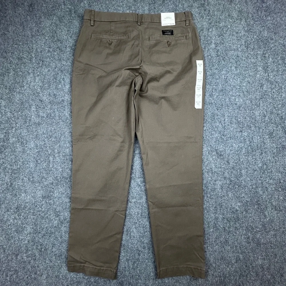Banana Republic Chino Pants Mens 32x30 Brown Lived-In Athletic Tapered Cotton